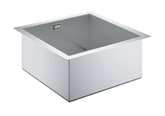 Мойка кухонная из нержавеющей стали Grohe K700 Cube 31578SD0 с корзинчатым фильтром и сливным гарнитуром, хром