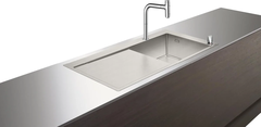Кухонная мойка со смесителем Hansgrohe 450, C71-F660-03, с крылом, хром (43205000)