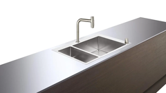 Комплект Hansgrohe 180 x 450, C71-F655-09, смеситель под сталь с кухонной мойкой