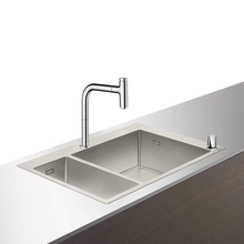 Комплект Hansgrohe 180 x 450, C71-F655-09, смеситель хром с кухонной мойкой