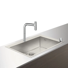 Комплект Hansgrohe 660, C71-F660-08, смеситель хром с кухонной мойкой