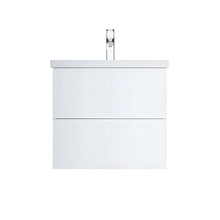 Тумба под раковину Am.Pm Gem 60 см, белый глянец, подвесная с 2 ящиками, M90FHX06022WG