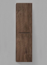 Шкаф-пенал подвесной BelBagno FLY-MARINO-1500-2A-SC-RW-P-R, 40 х 30 х 150 см, Rovere Moro/темно-коричневый, правосторонний