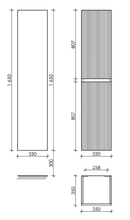 Пенал Sancos Snob R PSNR35CE 35 см подвесной, Beige Soft