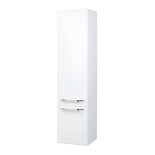 Шкаф-пенал Bellezza Луиджи 4629204182013/4629204181016, 35 x 140 см, подвесной, цвет белый, левый/правый