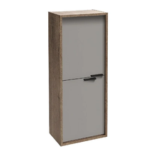 Шкаф-пенал Jacob Delafon Vivienne 40 х 100 см, ручки хром, корпус дуб табак, фасад серый титан матовый, EB1510-E52-M54