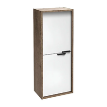 Шкаф-пенал Jacob Delafon Vivienne 40 х 100 см, ручки хром, корпус дуб табак, фасад белый глянцевый, EB1510-E52-N18