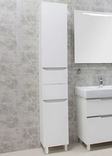 Пенал универсальный Акватон Дакота 1A203203DAAY0 35 см с корзиной, фасад белый, корпус выбеленное дерево