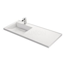 Раковина Акватон Лондри 1A72843KLH01L 120 см, искусственный камень, белая, левая