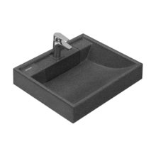 Раковина Акватон Рейн 1A72103KRW210 60 см над стиральной машиной, искусственный камень, графит