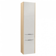 Шкаф-пенал Aquaton Инфинити 1A192303IFSCL, 35 x 143 см, подвесной, белый/ясень коимбра, левый