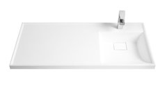 Раковина Акватон Лондри 1A72223KLH010 105 см, искусственный камень, белый, правая