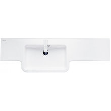 Раковина Aquaton Hotel B 1A709631PI01L/1A709731PI01P, 140 см, искусственный камень, белая, левая/правая