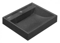 Раковина Акватон Рейн 1A72103KRWA00 60 см, искусственный камень, для установки со стиральной машиной, графит