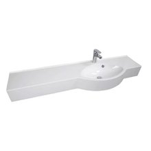 Раковина Акватон Hotel D 151 см 1A710331PI01R белая правая