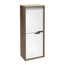 Шкаф-пенал Jacob Delafon Vivienne 40 х 100 см, ручки хром, корпус дуб табак, фасад белый сатин, EB1510-E52-F30