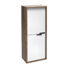 Шкаф-пенал Jacob Delafon Vivienne 40 х 100 см, корпус дуб табак, фасад белый сатин, без ручек, EB1587-E52-F30 (GM)