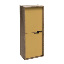 Шкаф-пенал Jacob Delafon Vivienne 40 х 100 см, ручки хром, корпус дуб табак, фасад императорский жёлтый глянцевый, EB1510-E52-G1N