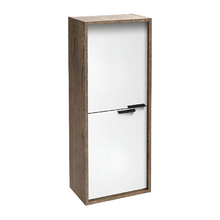 Шкаф-пенал Jacob Delafon Vivienne 40 х 100 см, ручки хром, корпус дуб табак, фасад белый глянцевый лак, EB1510-E52-G1C