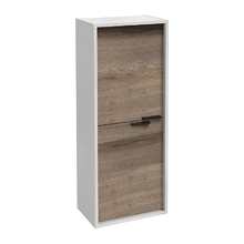 Шкаф-пенал Jacob Delafon Vivienne 40 х 100 см, корпус белый глянцевый, фасад дуб табак, без ручек, EB1587-N18-E52