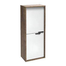 Шкаф-пенал Jacob Delafon Vivienne 40 х 100 см, корпус дуб табак, фасад белый глянцевый, без ручек, EB1587-E52-G1C