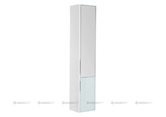 Шкаф-пенал Aquanet Гласс 35 L/R, подвесной, белый, 00249946/00196962