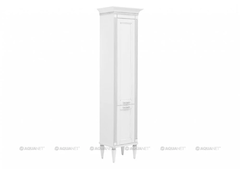 Шкаф-пенал для ванной Aquanet Селена 40 L белый/серебро (201645)