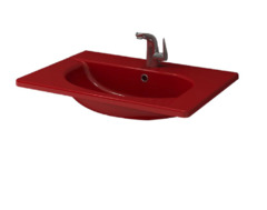 Раковина Bocchi Taormina Pro 1007-019-0126, 66 см, фарфор, красная