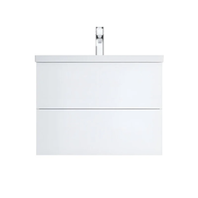 Тумба под раковину Am.Pm Gem 75 см, подвесная с 2 ящиками, белый, M90FHX07522WG