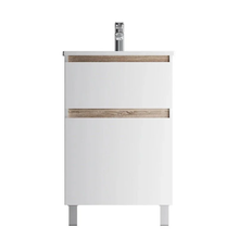 Тумба под раковину Am.Pm X-Joy M85AFSX0552WG, напольная, 55 см, 2 ящика, белый глянец