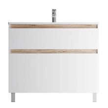 Тумба под раковину Am.Pm X-Joy M85AFSX1002WG, напольная, 100 см, 2 ящика, белый глянец