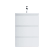 Тумба под раковину Am.Pm Gem S 60 напольная, со встроенной ступенькой для детей, белый глянец, M91FSX0602WG