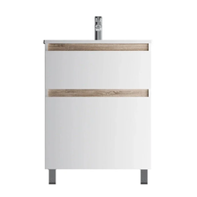 Тумба под раковину Am.Pm X-Joy M85AFSX0652WG, напольная, 65 см, 2 ящика, белый глянец