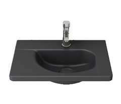 Раковина Bocchi Taormina Arch 1015-020-0126, 45 см, фарфор, антрацит матовый