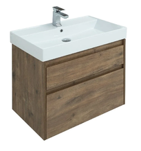 Тумба под раковину Aquanet Nova Lite 75, 2 ящика, дуб рустикальный (249515)