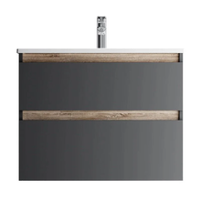 Тумба под раковину Am.Pm X-Joy подвесная, 80 см, 2 ящика, цвет черный матовый, M85AFHX0802BM