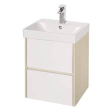 Тумба под раковину Акватон Сканди 45 см, 1A251601SDB20, подвесная, белый/дуб верона