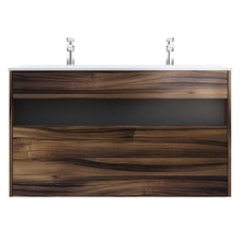 Тумба под раковину Am.Pm Func, 120 см, подвесная/напольная, темное дерево, M8FFUX1201OF
