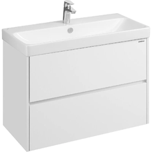 Тумба под раковину Акватон Сканди 90 см подвесная, белый, 1A251901SD010