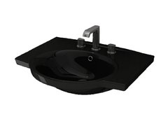Раковина Bocchi Verona Lavabo 1043-005-0126, 65 см, фарфор, черная