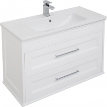 Тумба под раковину Aquanet Бостон М, 100 см, белая матовая, 00209678