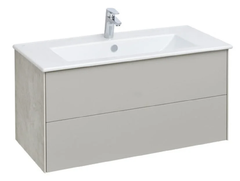 Тумба под раковину Акватон Сохо 100 см подвесная, слейт, галька серая, 1A258201AJ9A0