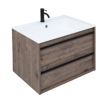 Тумба под раковину Aquanet Lino 70 см подвесная, дуб веллингтон, 00253911