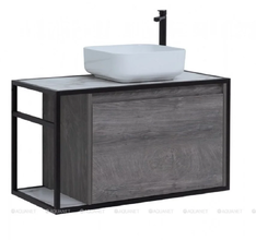 Тумба под раковину Aquanet Nova Lite Loft 90 левая/правая, дуб рошелье, 00261656/00261655