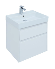 Тумба под раковину Aquanet Nova Lite 60, 2 ящика, белый глянец (242575)