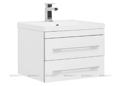 Тумба под раковину Aquanet Верона 58 подвесная 00176667, цвет белый