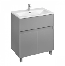 Тумба с раковиной Акватон Форест 75 см подвесная/напольная, туманный серый, 1A2783K0FR4D0