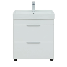 Тумба под раковину Aquanet Ирис new 60, напольная, белый глянец, 00310152