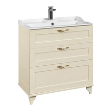 Тумба с раковиной Акватон Леон 80 Н напольный, дуб бежевый 1A1878K0LBPR0