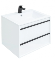 Тумба под раковину Aquanet Lino 60 см подвесная, белый матовый, 253901